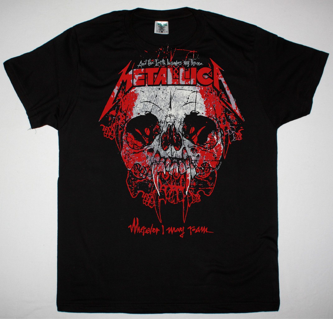 T-shirt Vintage Metallica 'Wherever I May Roam' 1992 - Taille XL - Occasion Très Bon État