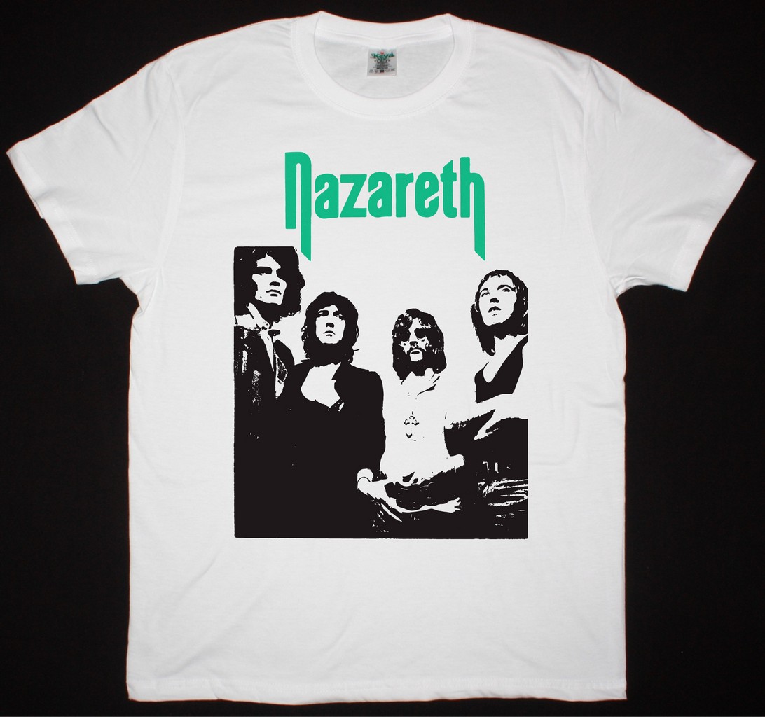 Nazareth Merch NAZARETH 1971 BAND NEW WHITE T SHIRT